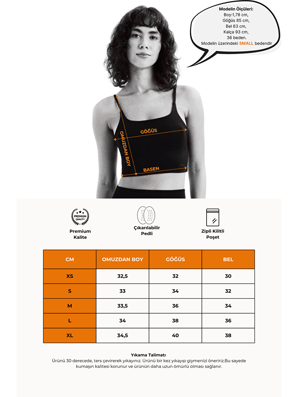 İnce Askılı Çıkarılabilir Pedli Bra Kadın Sporcu Sütyeni Spica Siyah-6