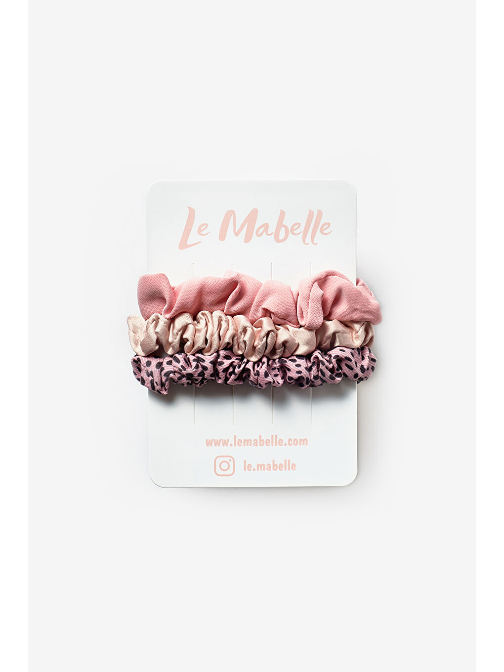 Pembe Pudra  Tonları 3'lü Fırfırlı Kız Çocuk Lastik Toka