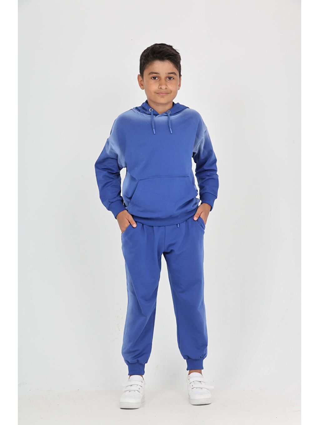 Mavi Erkek Çocuk Saturday Baskılı Eşofman Takım-3
