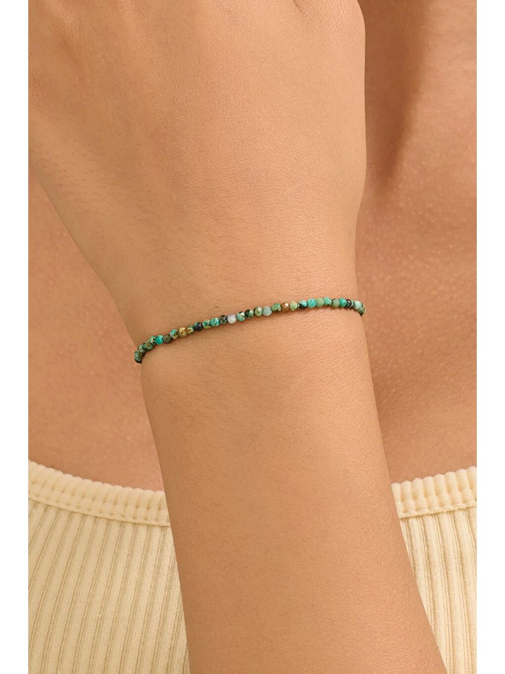 Doğal Turkuaz Taşlı Bileklik