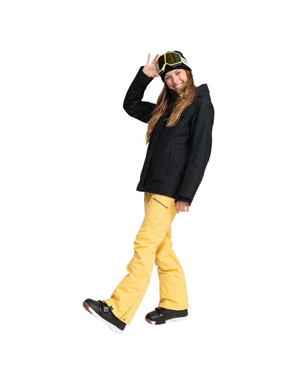 Billie Kadın Siyah Snowboard Ceketi-8