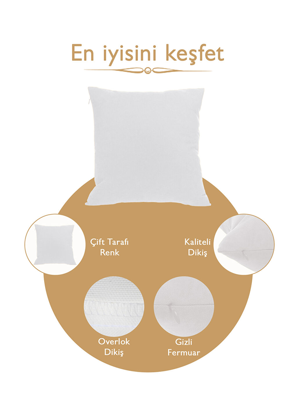 Panoroma Süet Dokulu Düz Punch (Panç) İçin Uygun Pastel Pembe 40X40 Dekoratif Kırlent Kılıfı-5