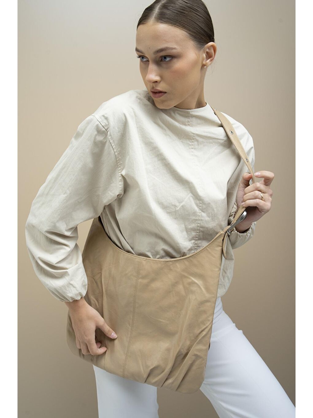 Bej Kadın Omuz Çantası BYN2246