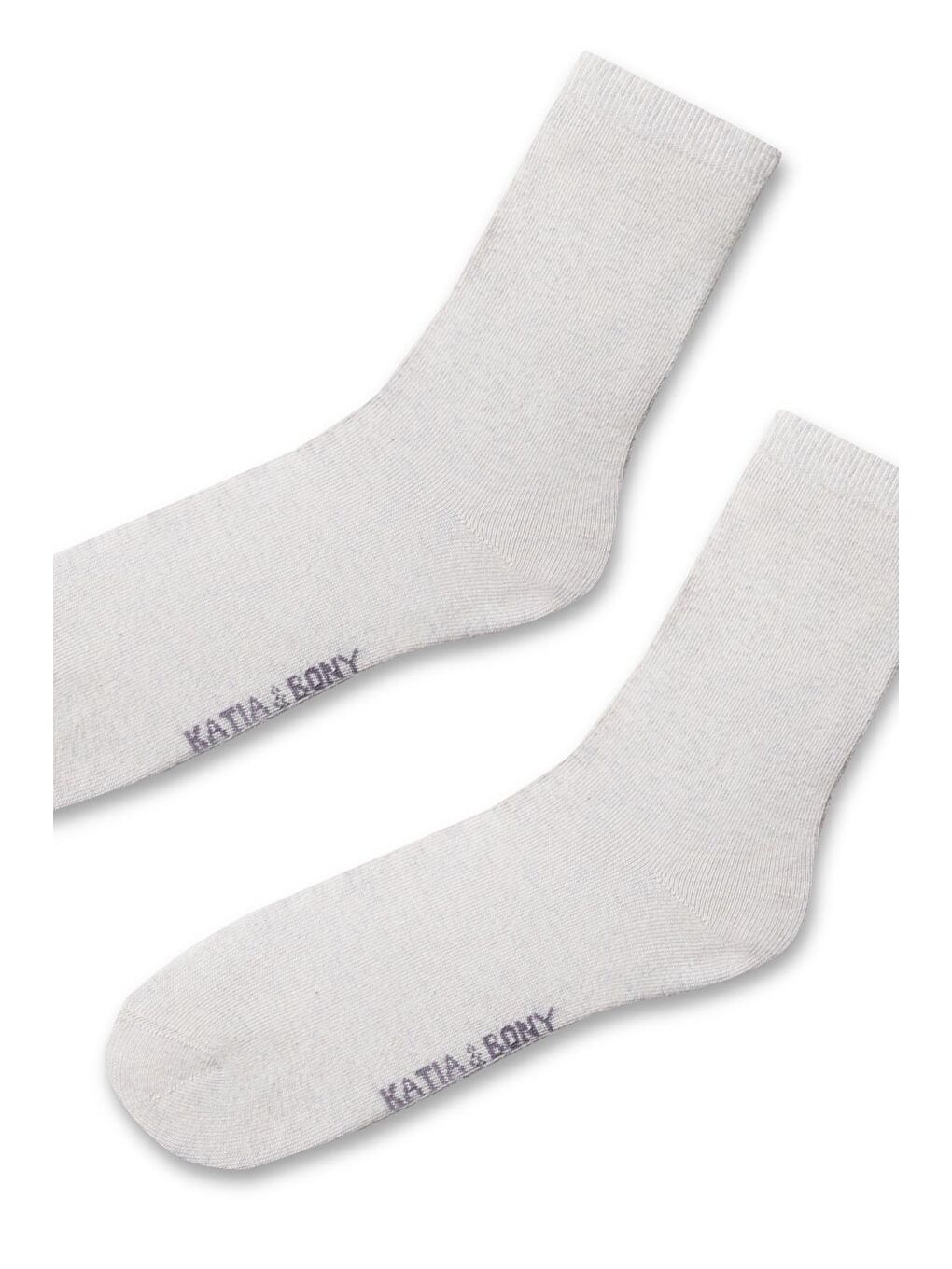 Bej Kadın Family Basic Soket Çorap-1