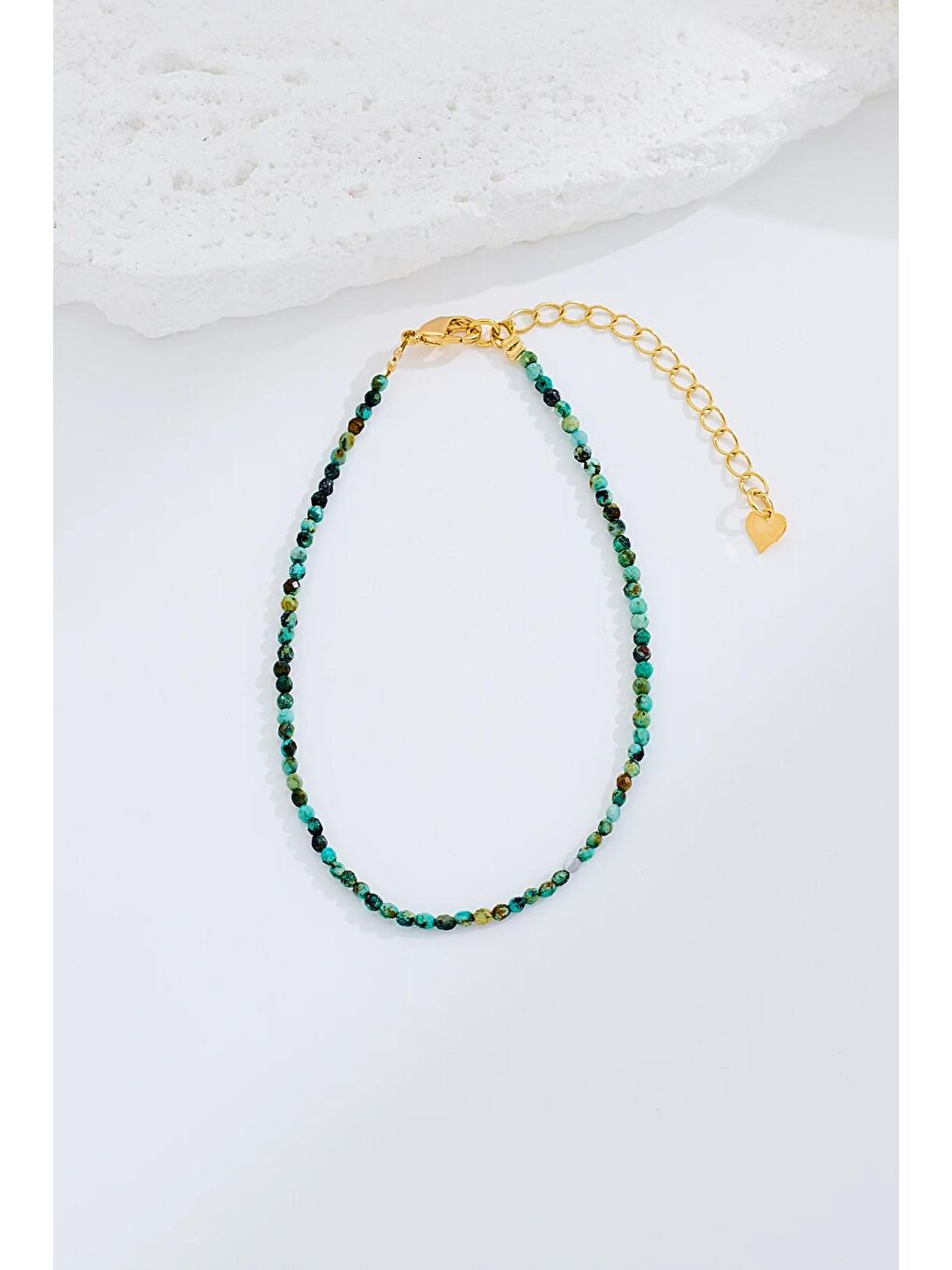 Doğal Turkuaz Taşlı Bileklik-1