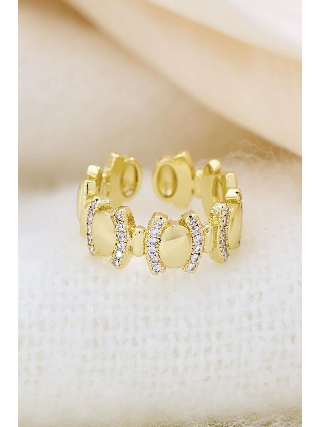 Sarı Badem Model Pirinç Yüzük-1