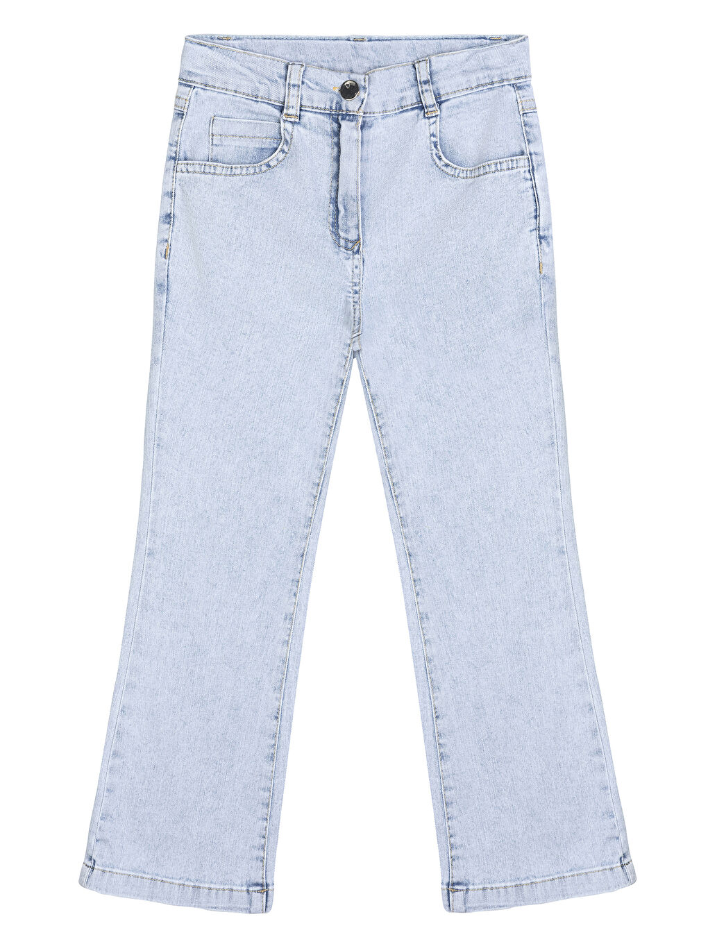 Kız Çocuk Denim Pantolon 2-6 Yaş Mavi