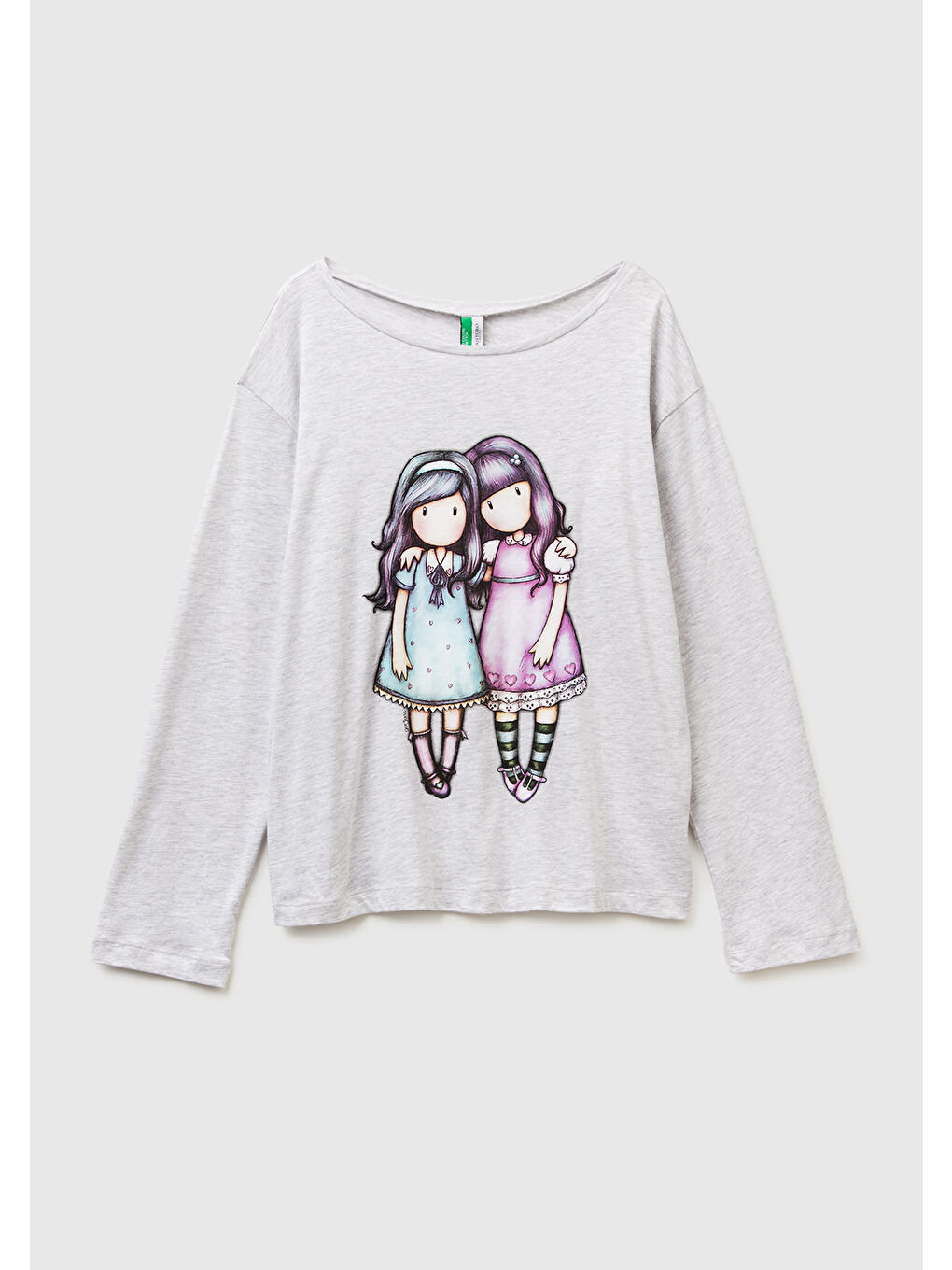 Kadın Beyaz Pamuk Karışımlı Gorjuss Baskılı Pijama üstü