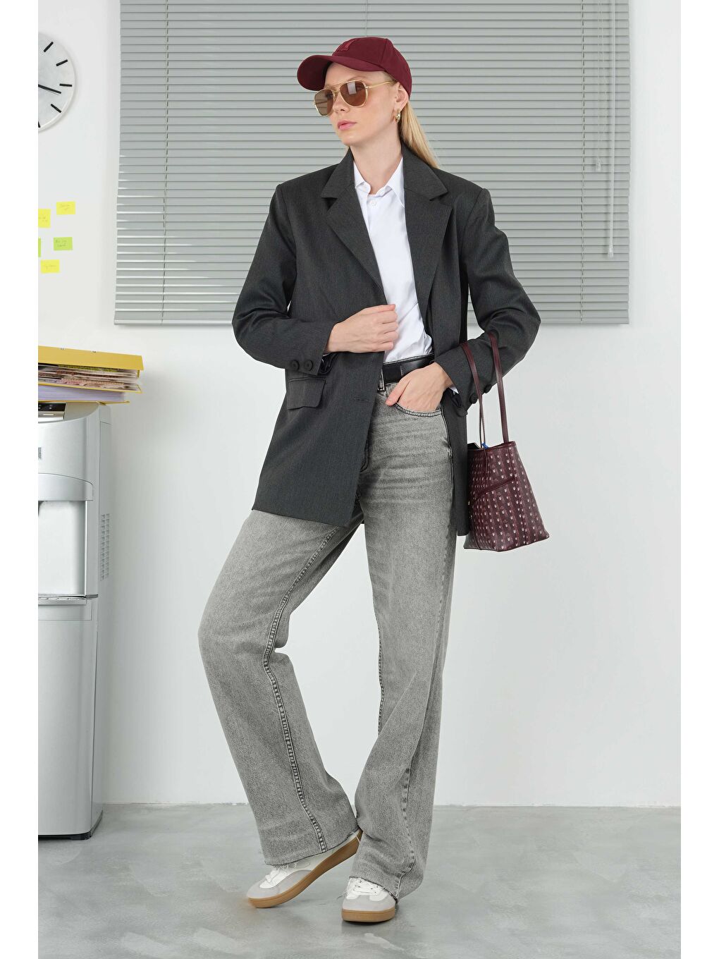 Klasik Blazer Ceket Antrasit-2