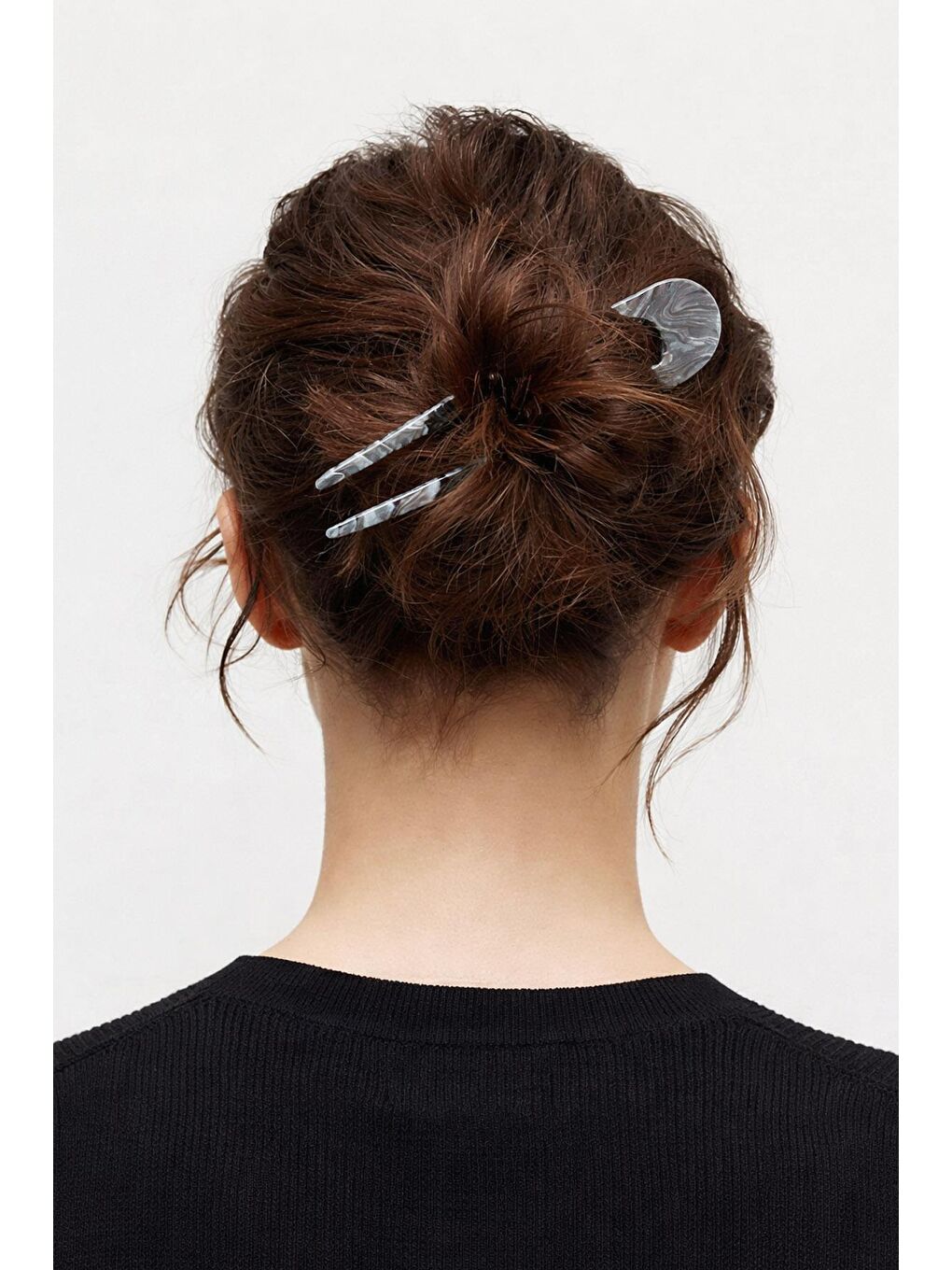 Gri Asetat U topuz Tokası-1