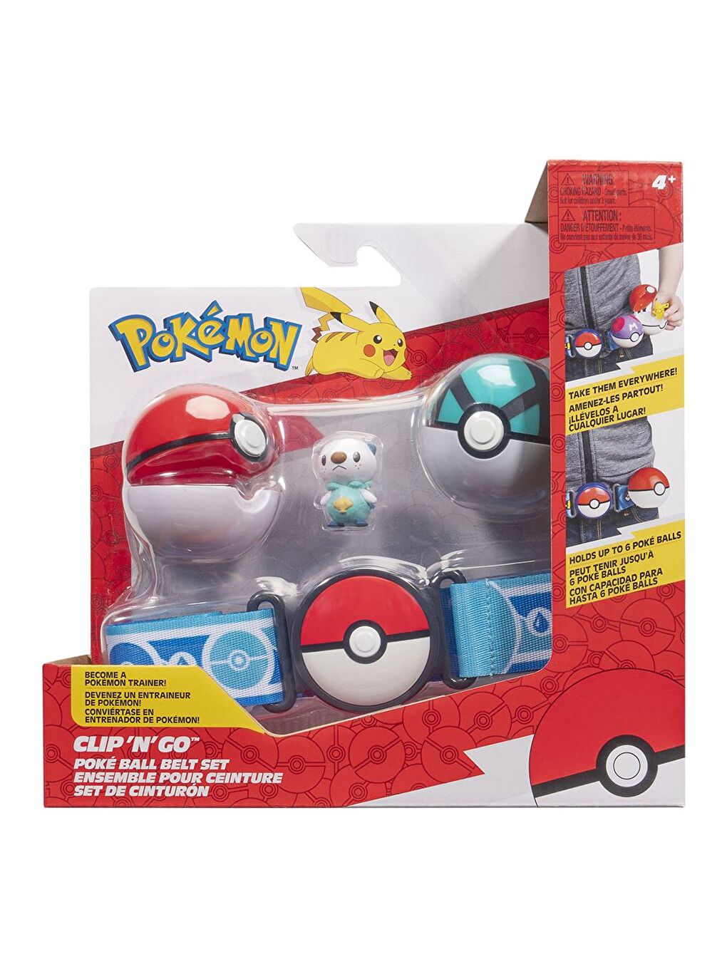 Clip 'N' Go PokeBall Kemer ve Figür Seti PKW4166-2