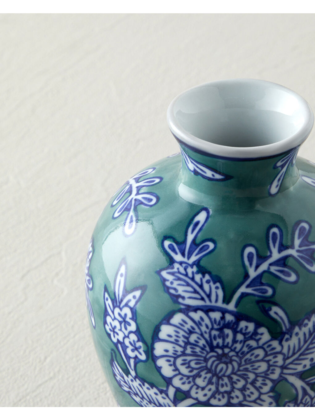 Carla Porselen Vazo 16 cm Mavi-2