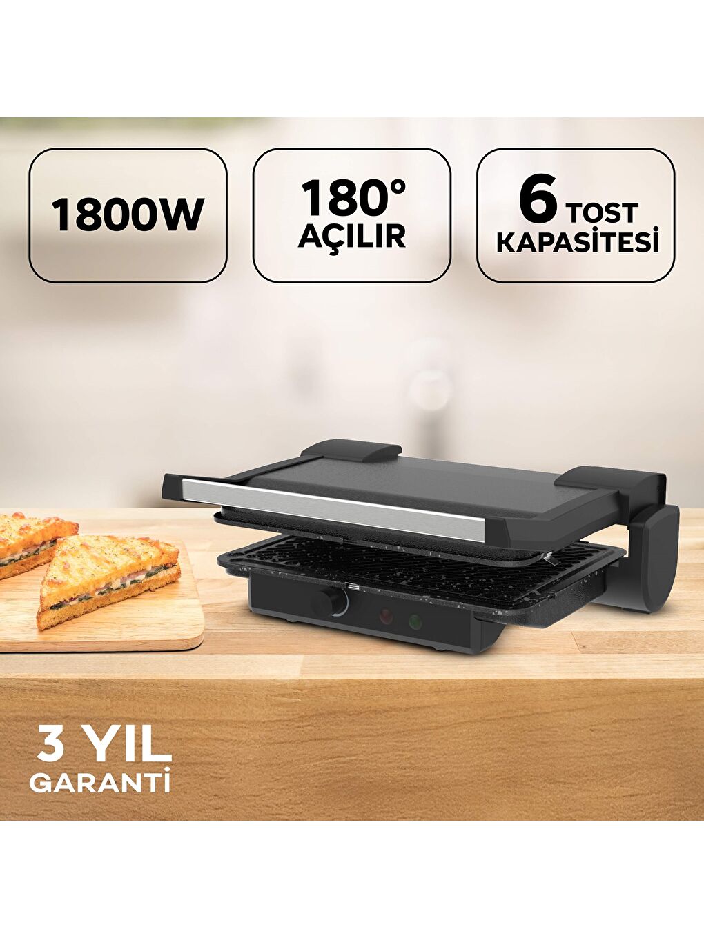 King Arte K459 Tost Makinesi - 4