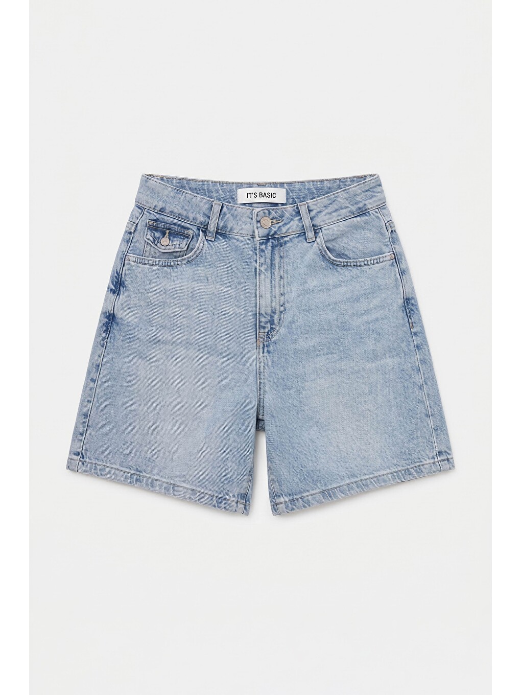 Mavi Kadın Ice 4s6-3 Relax Fit Midi Boy Esnek Kumaş Denim Şort