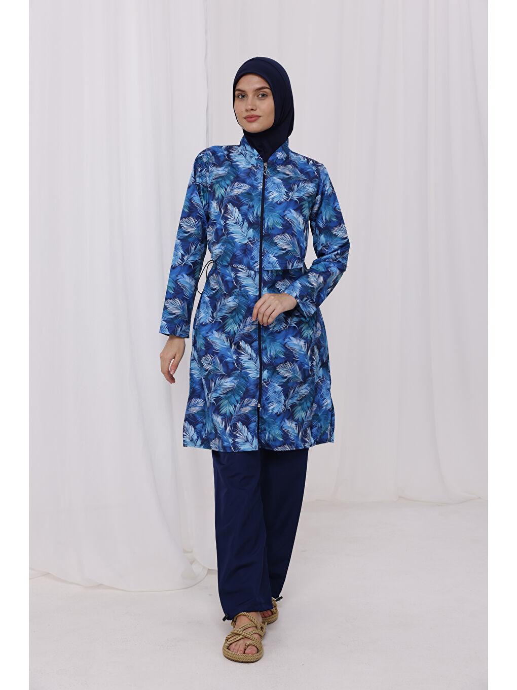 Paraşüt Tam Kapalı Tesettür Mayo 2503 Tülay Lacivert-1