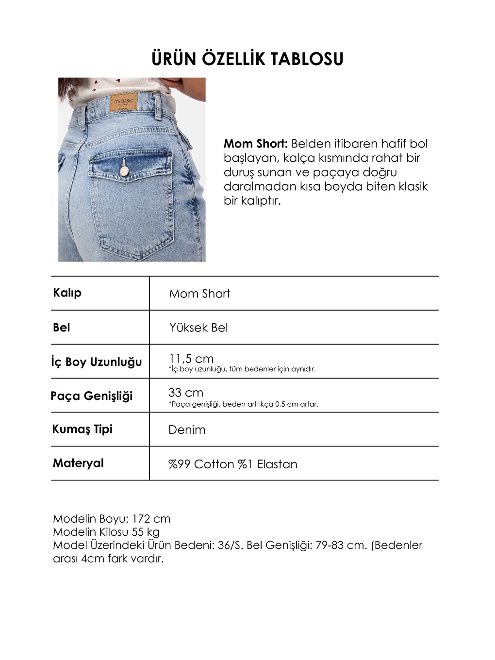 Mavi Kadın Ice 4s6-3 Relax Fit Midi Boy Esnek Kumaş Denim Şort-2