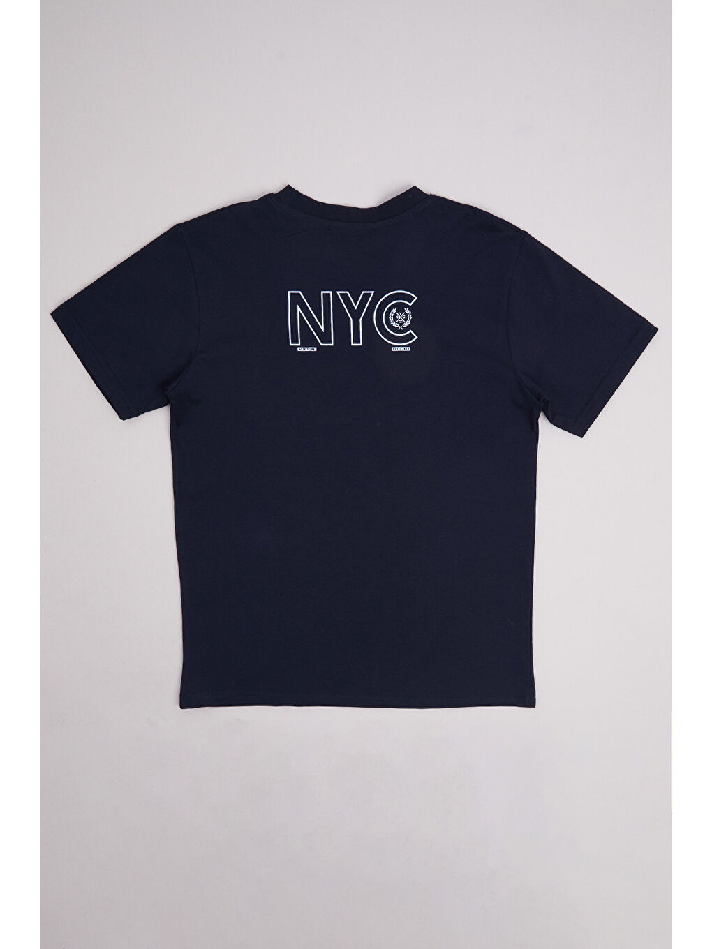 Siyah %100 Pamuk New York Baskılı Erkek Çocuk Tişört-1