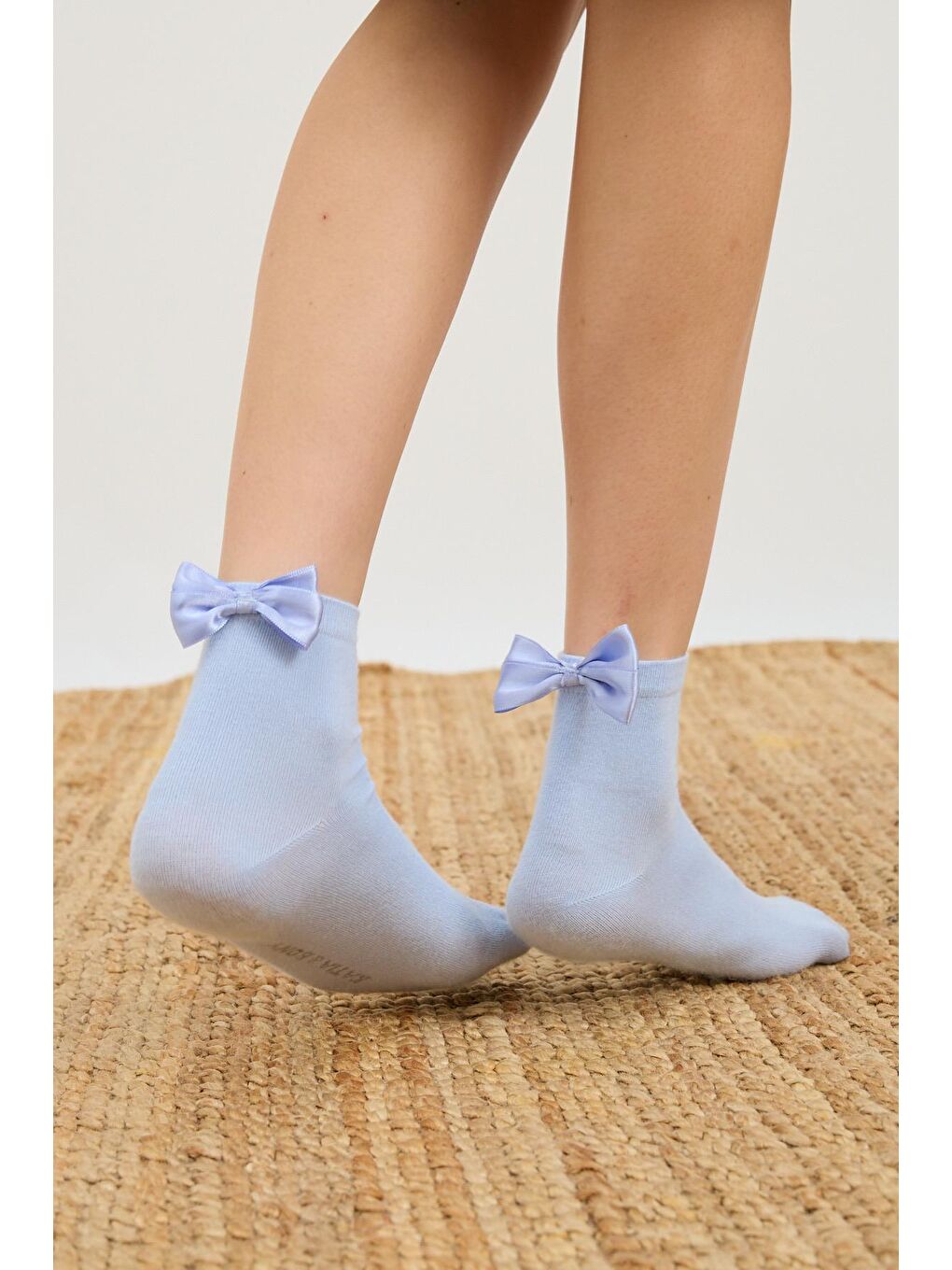 Kadın Fiyonklu Modal Soket Çorap Mavi