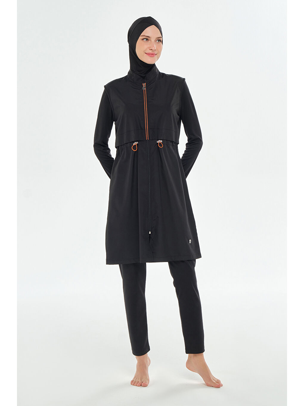 Spor Model Tam Kapalı Tesettür Mayo 3314 Siyah-1
