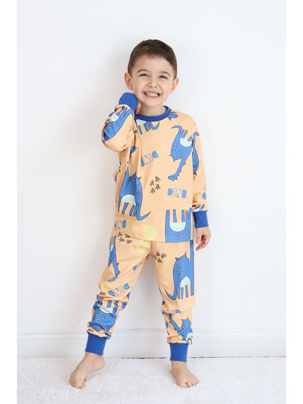 Sarı Erkek Pijama Takımı-1