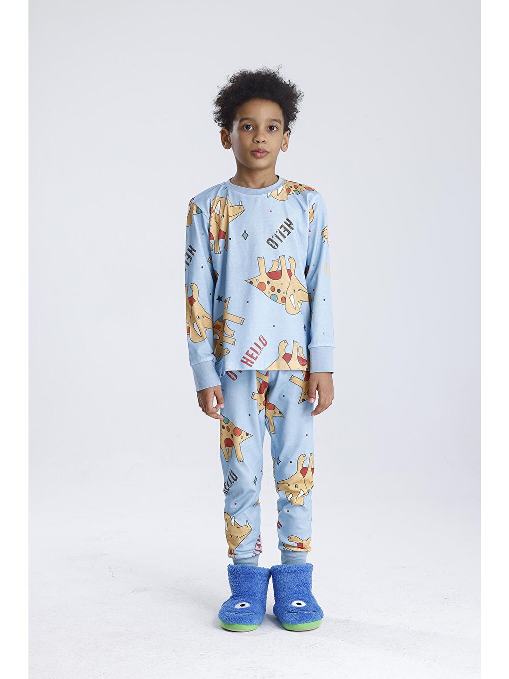 Mavi Erkek Pijama Takımı-5