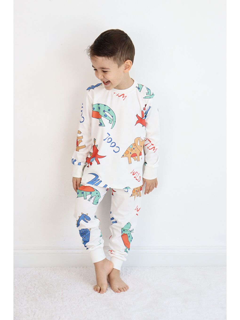 Beyaz Erkek Pijama Takımı-1