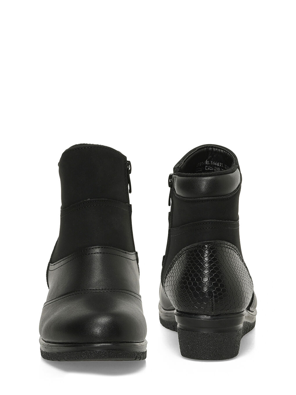 166675.SZ4PR Siyah Kadın Dolgu Topuk Bot-4