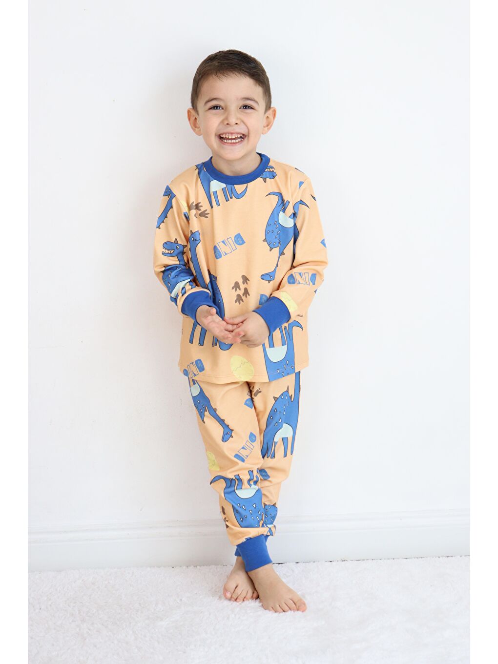 Sarı Erkek Pijama Takımı-4