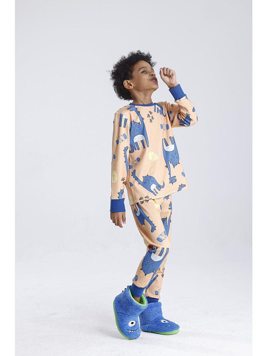 Sarı Erkek Pijama Takımı-5