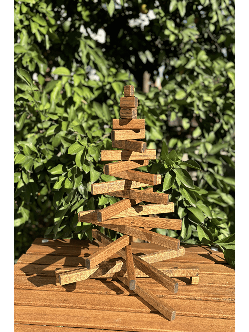 Leftover - El Yapımı Yılbaşı Ağacı - 54 cm  - Kahverengi-2