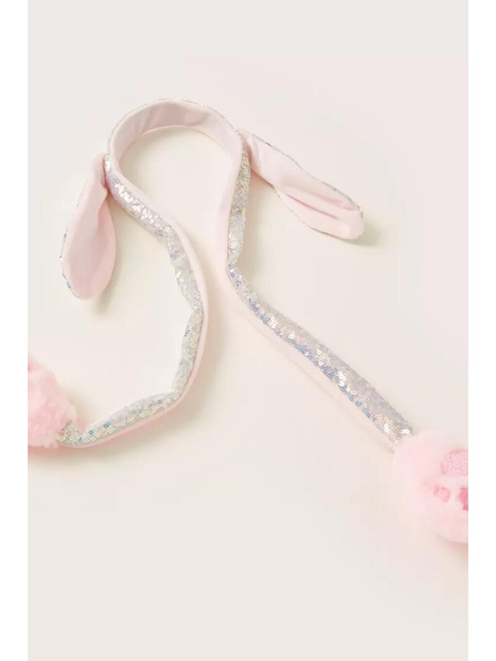 Pembe Tavşan Pullu Oynar Kulak Taç-2