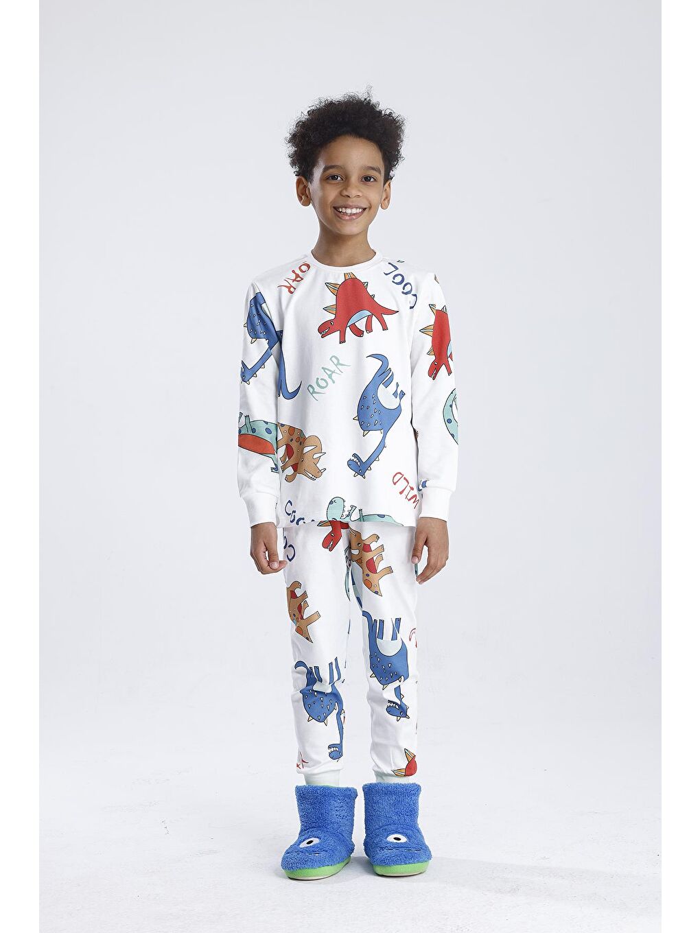 Beyaz Erkek Pijama Takımı-5