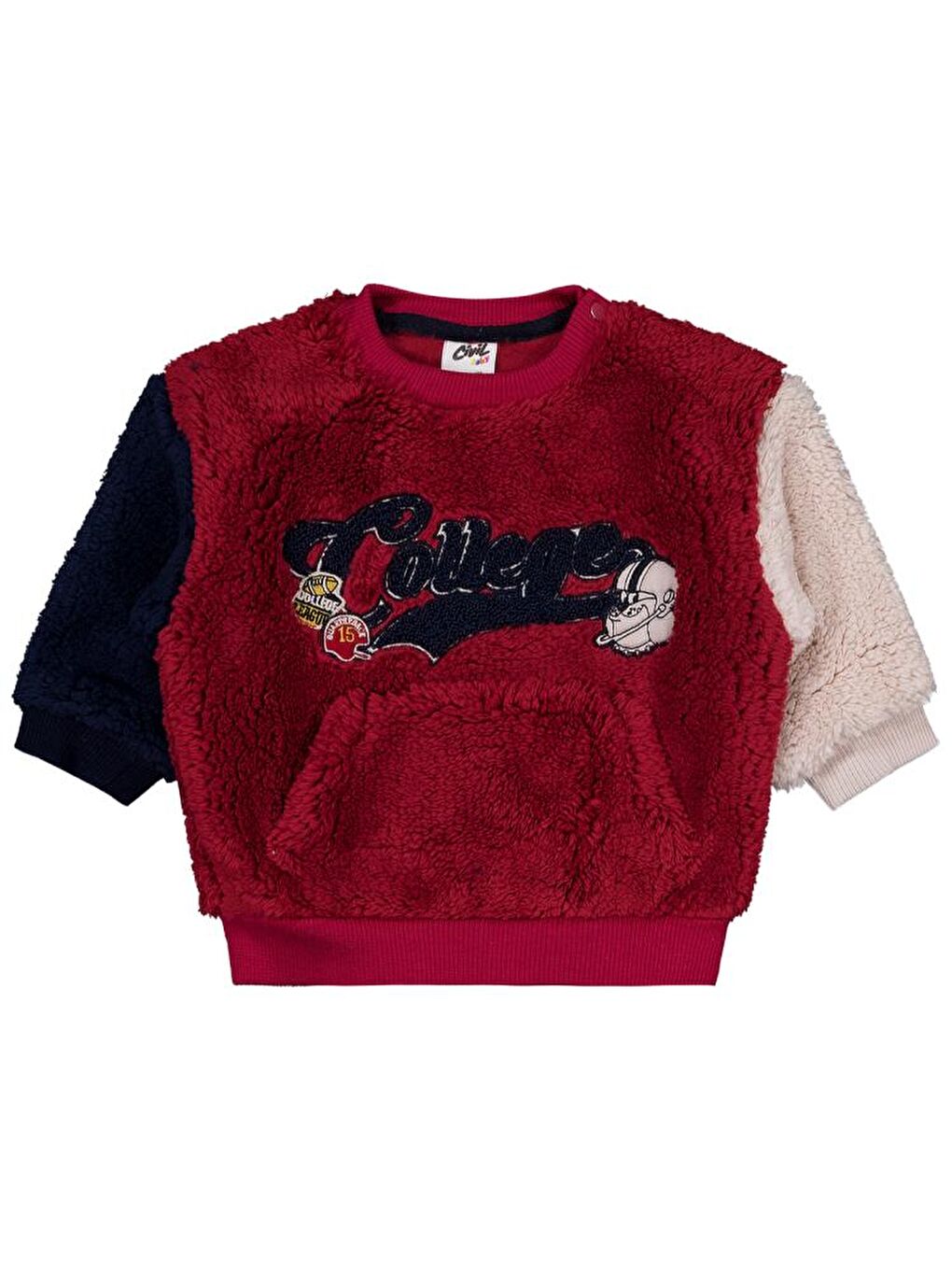 Lacivert Baby College Nakışlı 6-18 Ay Takım