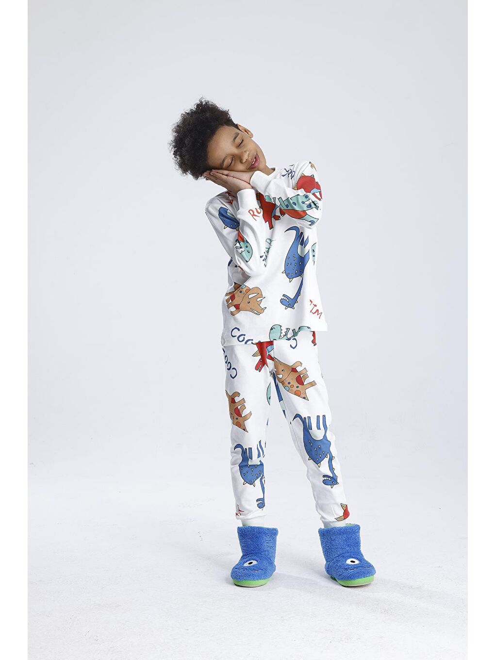 Beyaz Erkek Pijama Takımı-8