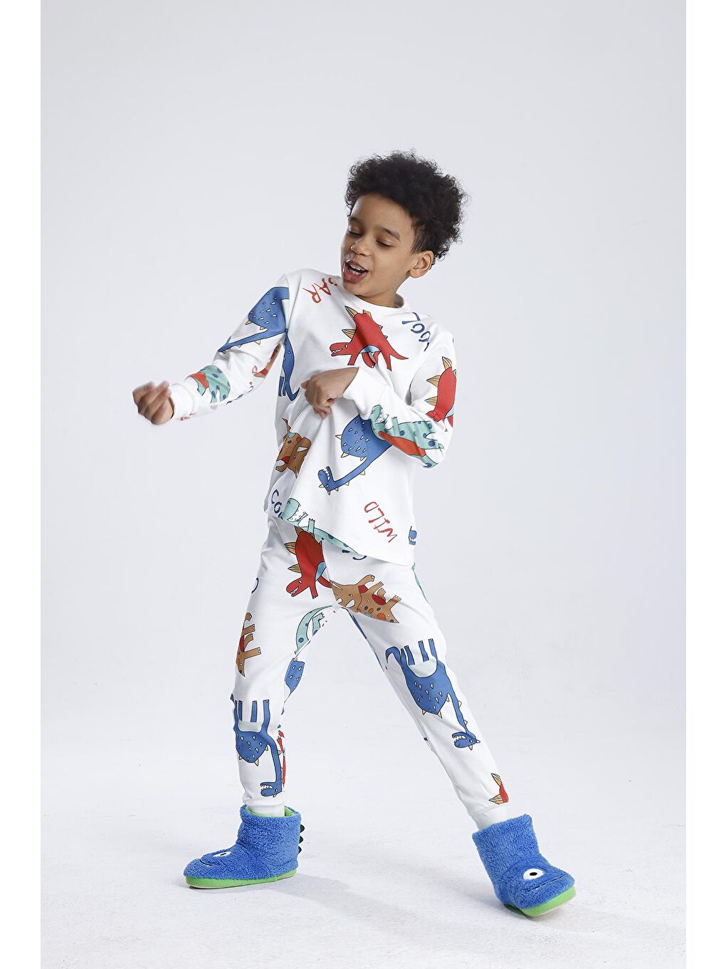 Beyaz Erkek Pijama Takımı-9