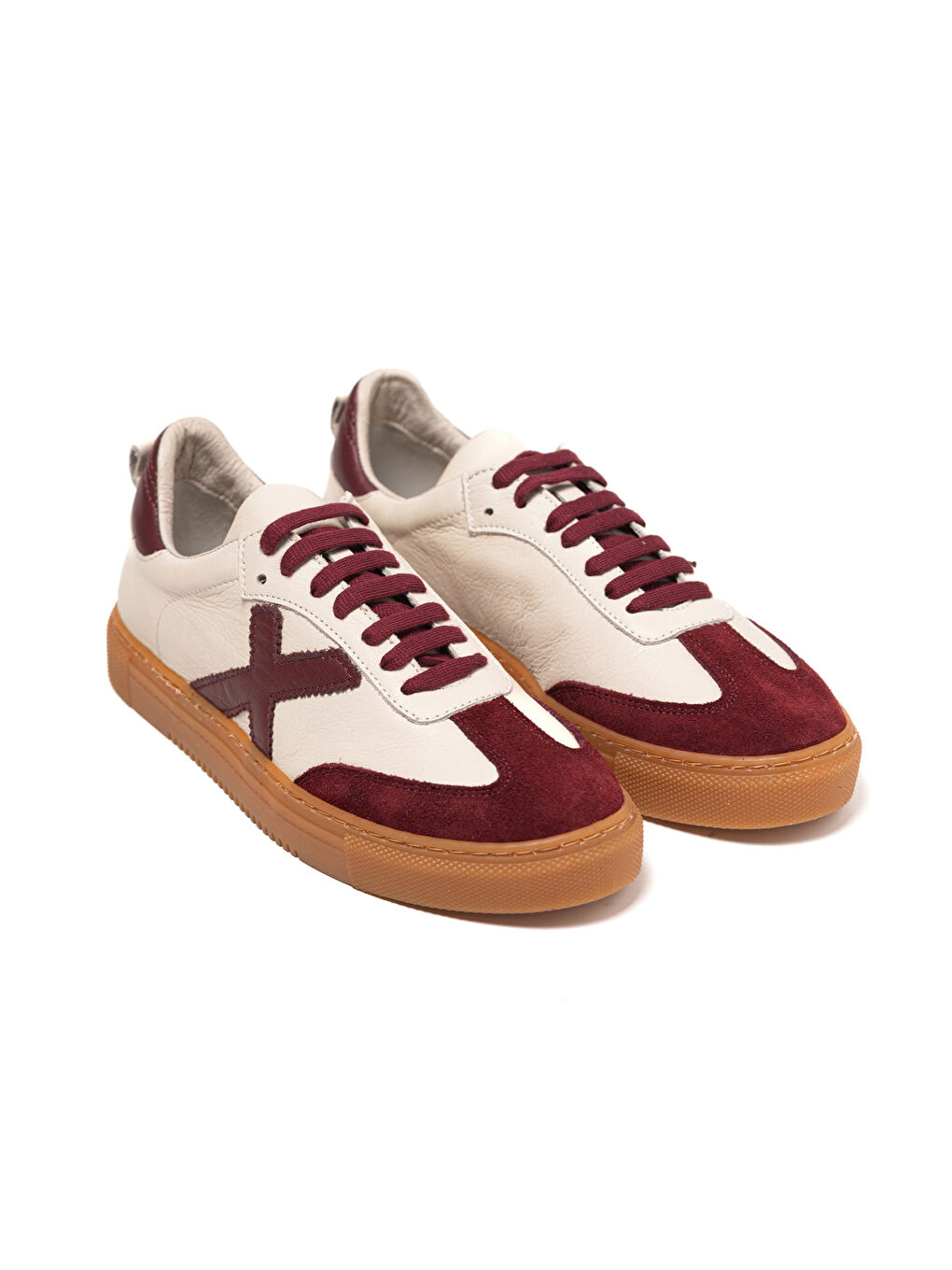 Bej Kadın Sneaker ( Günlük) MAR-25Y-192-3030 Crema-Bordo-1