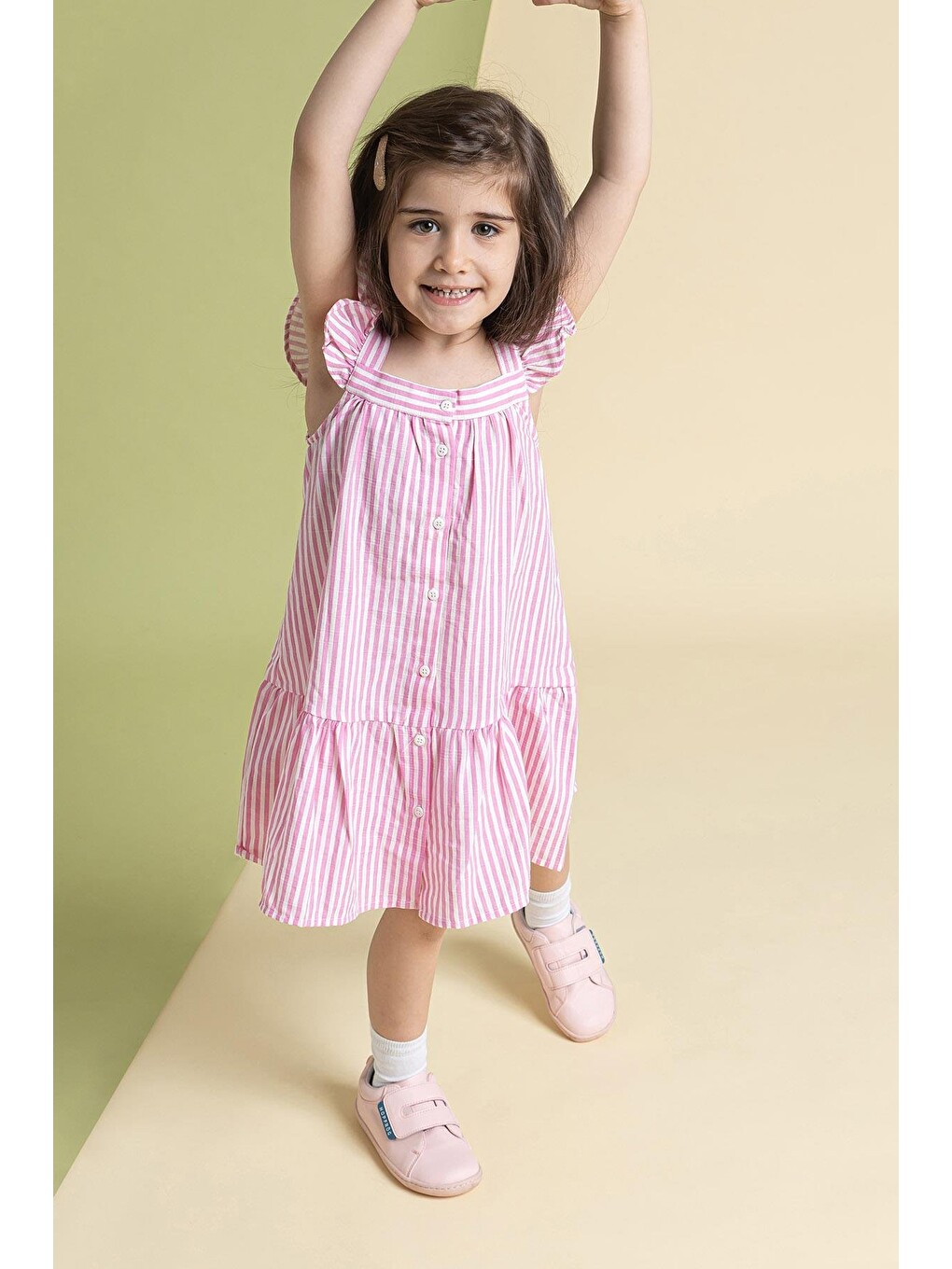 Smart Walker Casual Pembe Işık Barefoot Çocuk Ayakkabı-3