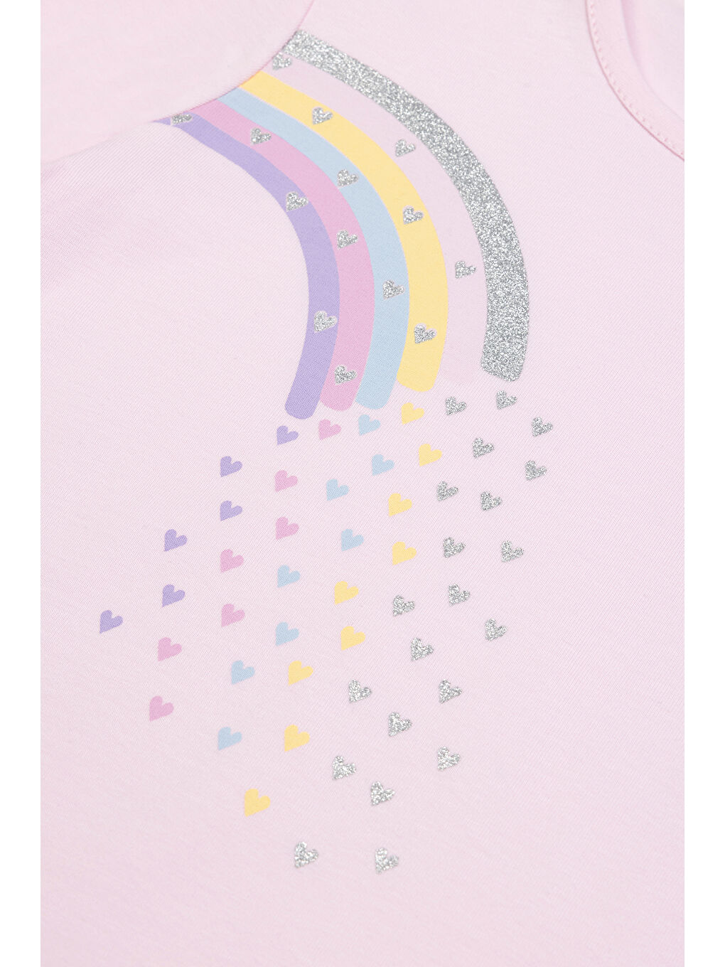 Kız Çocuk Desenli Tişört 2-6 Yaş Pembe-3