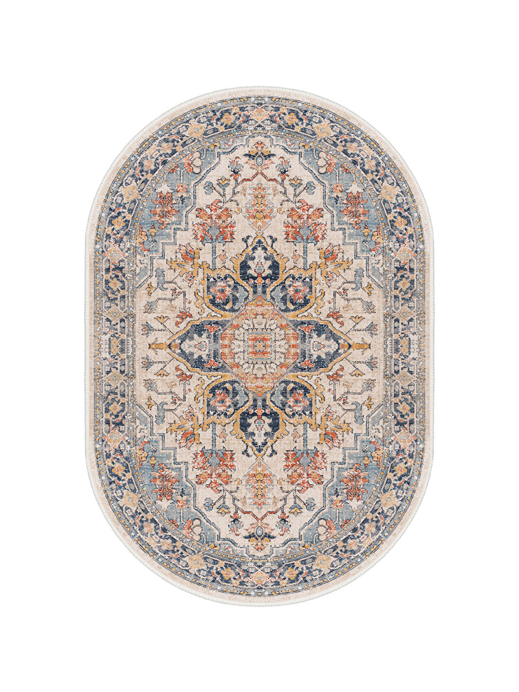 Turuncu Dekoratif Özel Tasarım Yıkanabilir,İnce, Kaymaz Tabanlı, Modern Halı