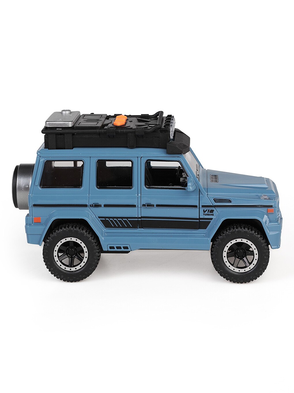 Kutulu Sürtmeli Işıklı Müzikli Off-road Lüks Araba - Mavi-3