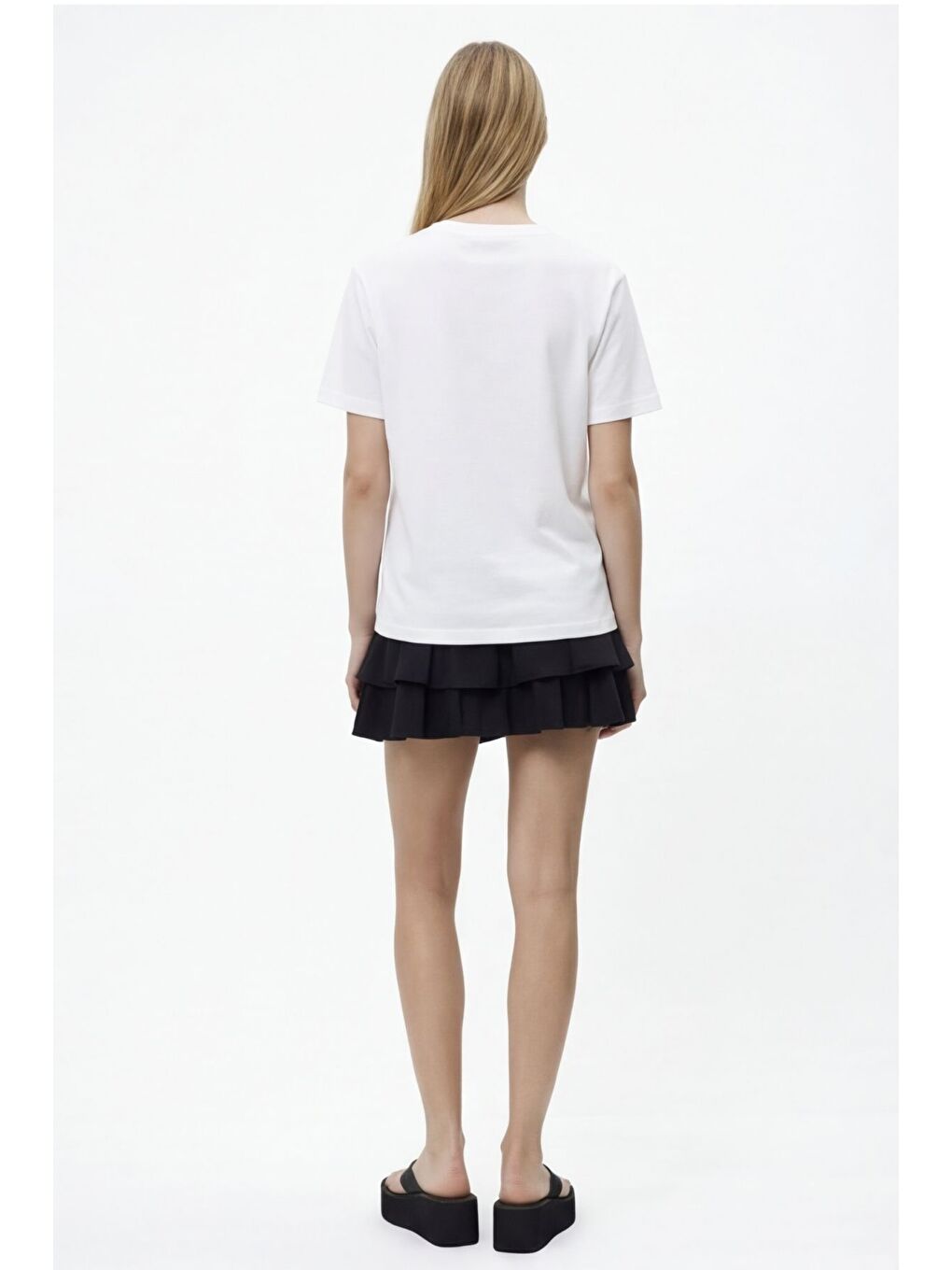 Köpek Figürlü Oversize Tişört Ekru-4