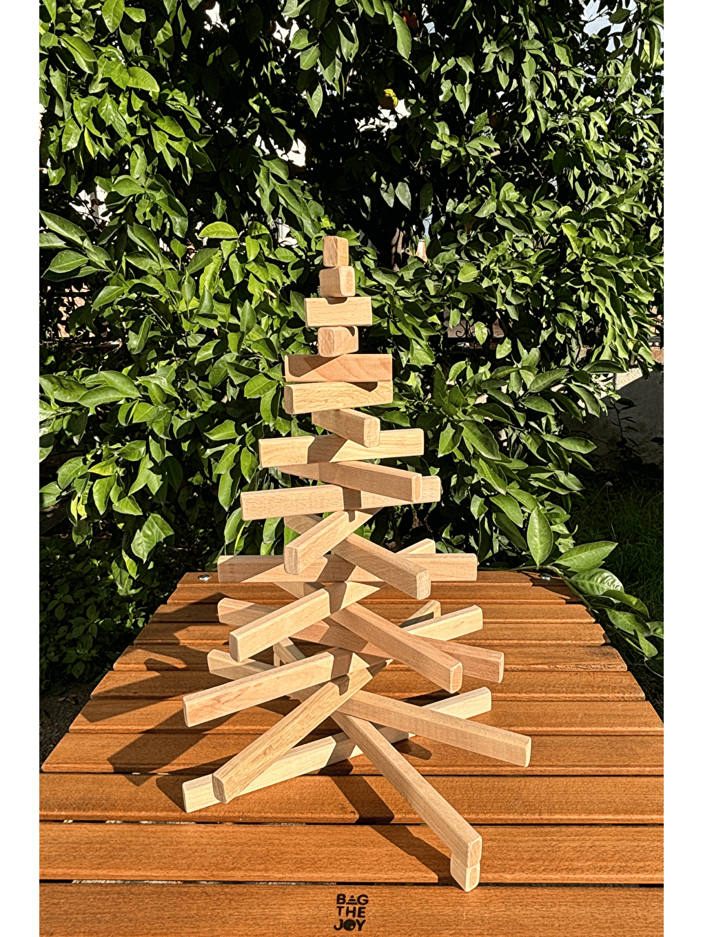 Bej Leftover - El Yapımı Yılbaşı Ağacı - 54 cm-2