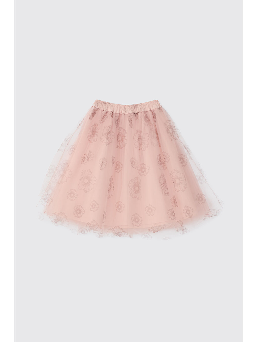 Pembe Kız Çocuk Pudra Tütü Etek-1