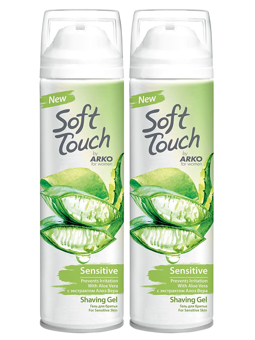 Arko Beyaz Soft Touch Sensitive Kadın Tıraş Jeli 2x200 ml