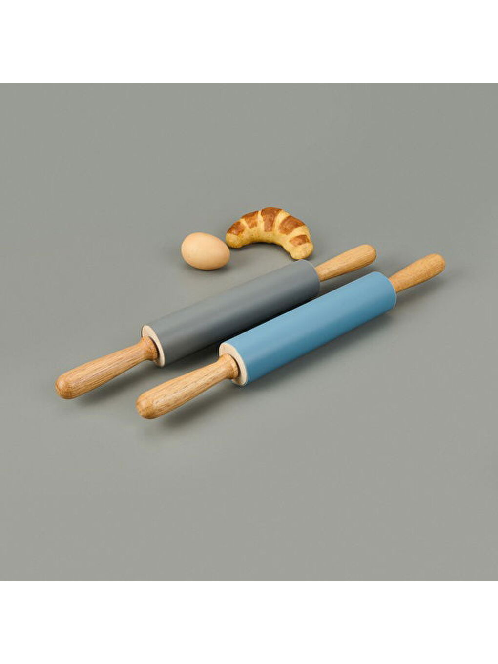 Karışık Ahşap Saplı Silikon Merdane - Asorti - 46 cm-3