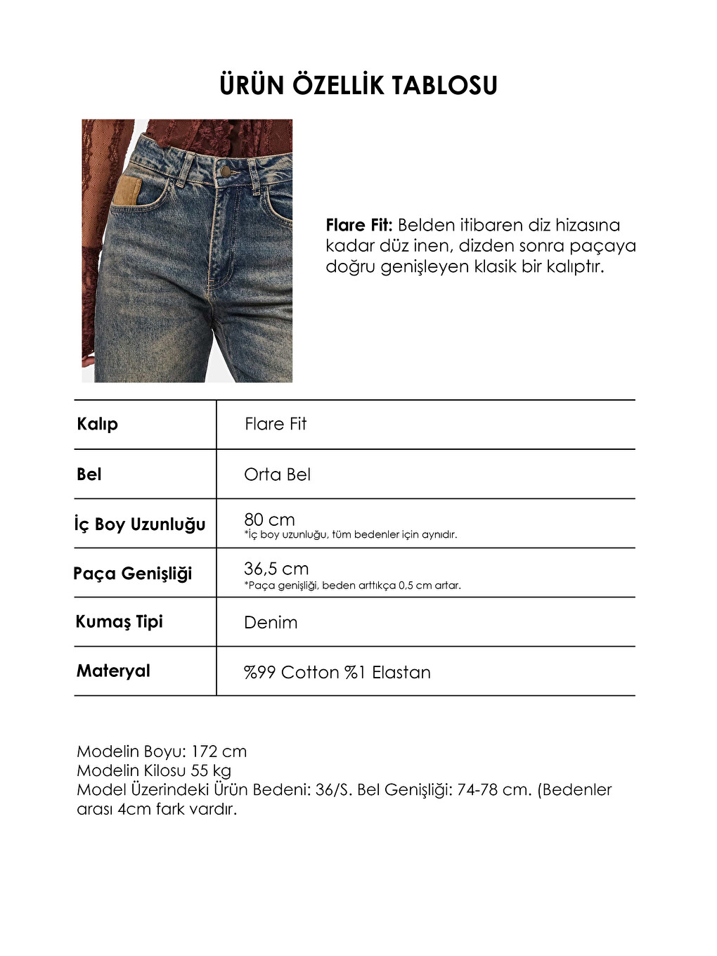 Mavi Kadın Tint 4w6-8 Flare Fit Komfort Kumaş Nakış Tasarım Denim Jean-3