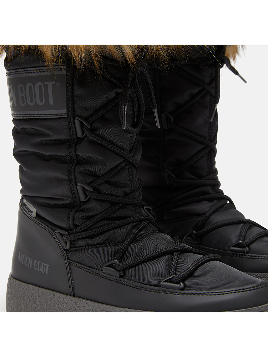 Siyah Kadın Kar Botu 80D2450190-N001 Ltrack Monaco Wp Black-3