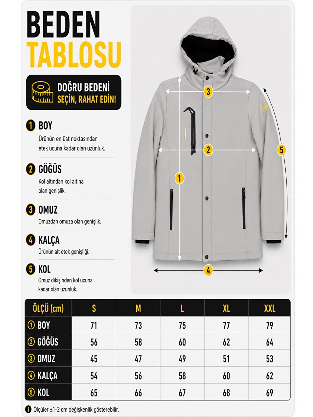 Bej Su Ve Rüzgar Geçirmez Outdoor Softshell Kışlık Mont Pldp 3014_50510-6