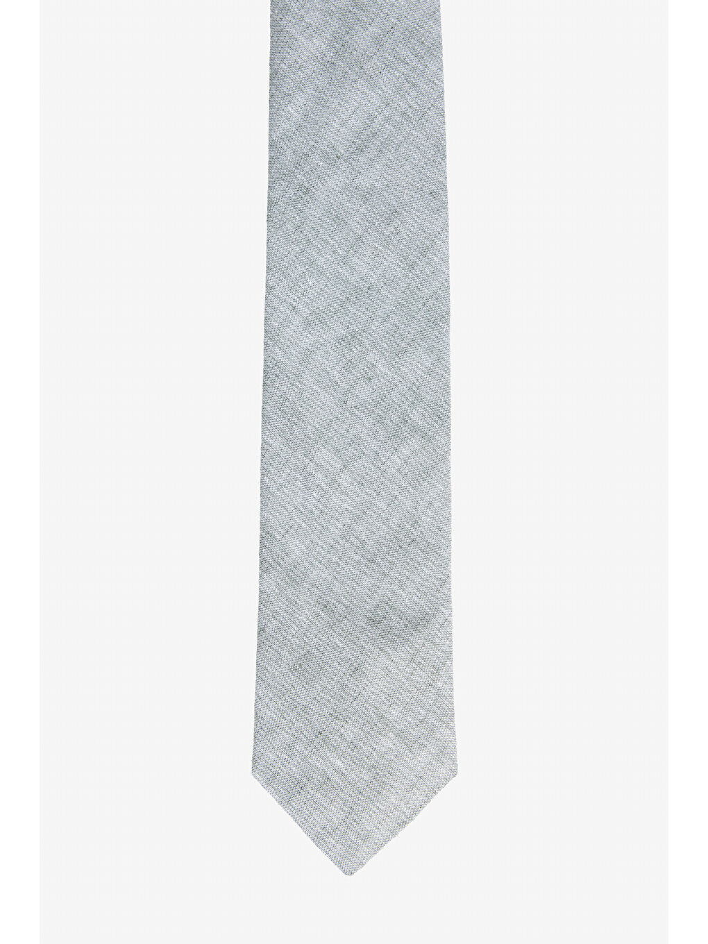 Erkek Gri Keten Kravat-1