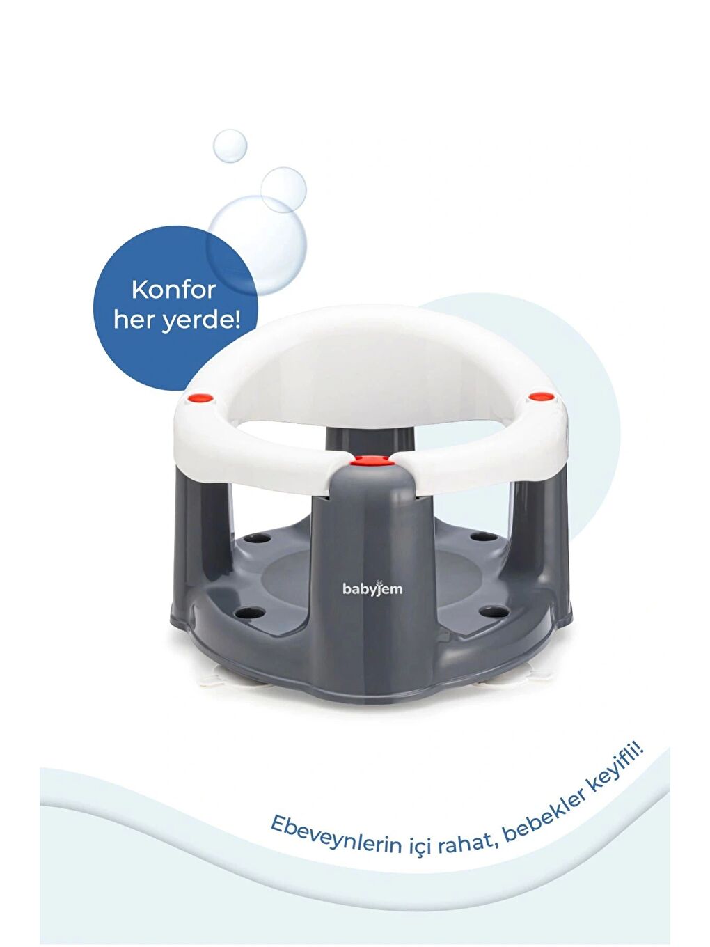 Önden Açılır Banyo & Mama Oturağı Beyaz-5